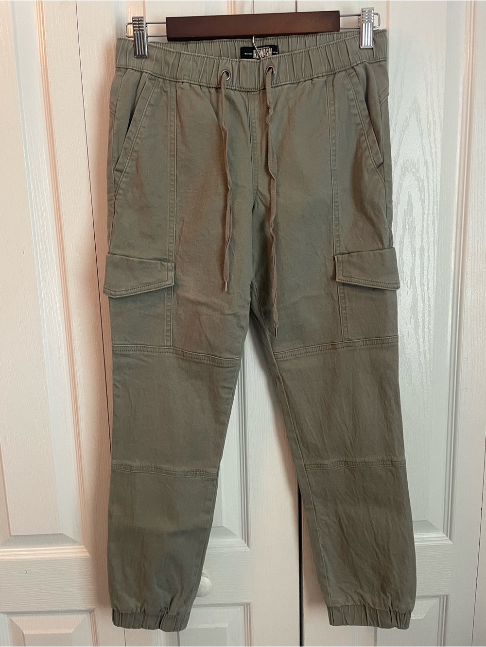 Rewash Olive Green Cargo Joggers - Women's, S